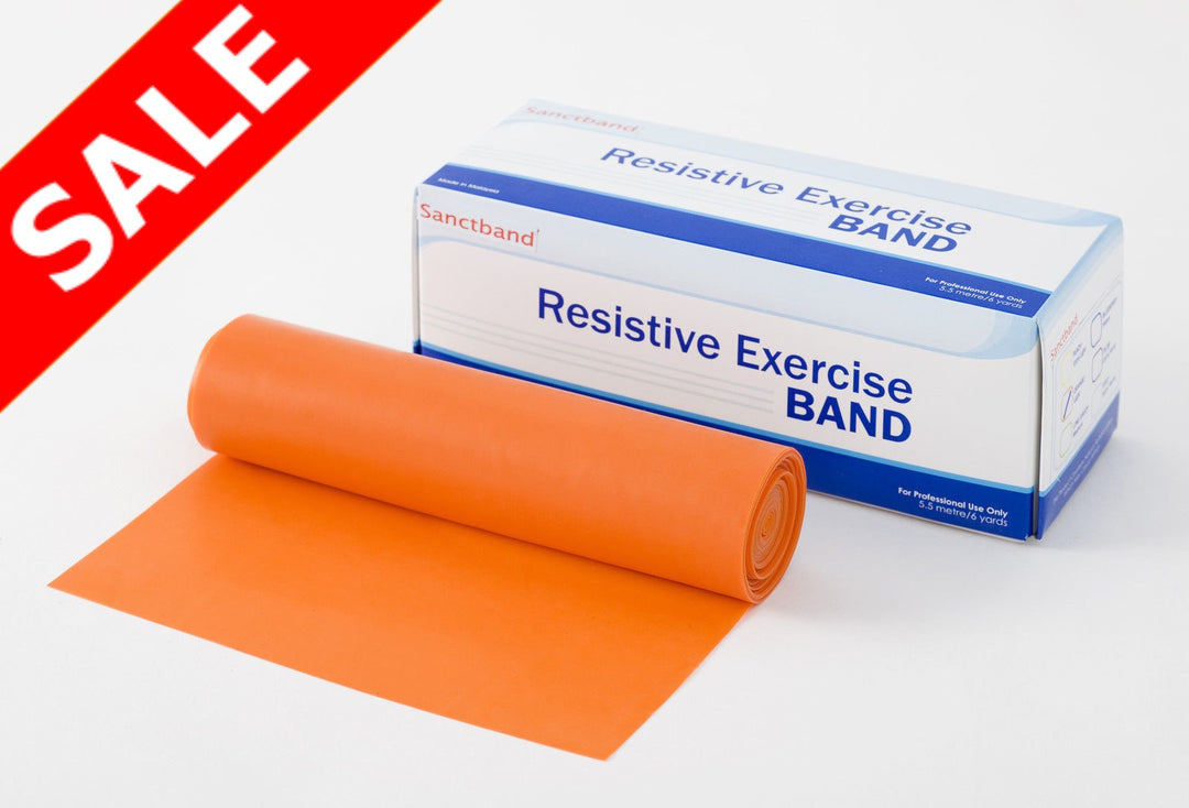 Sanctband Resistive Exercise Band - Extra Heavy (Plum), 6" Wide X 18 Feet Long, Latex-Free - View #3