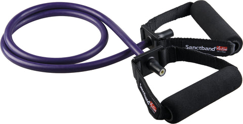 Level 3 Purple Sanctband Active Resiatance Band 3 in 1 Exercise Kit Tubing W/Handles, Loop Band, Super Loop Crossfit - Sanctband USA