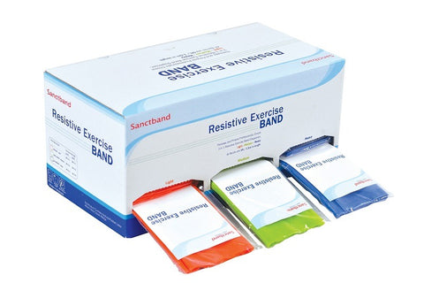 Resistance Band 3 in 1 Dispenser 5FT - Light / Medium / Heavy - Sanctband USA