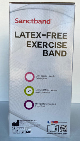 Latex Free (Pine Level 2) Sanctband Resistance Bands 30 Pcs Dispenser 5 FT /1.5 M - Sanctband USA