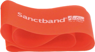 Level 2 Amber Sanctband Active Resiatance Band 3 in 1 Exercise Kit Mini Loop Band, Super Loop, Exercise Band - Sanctband USA