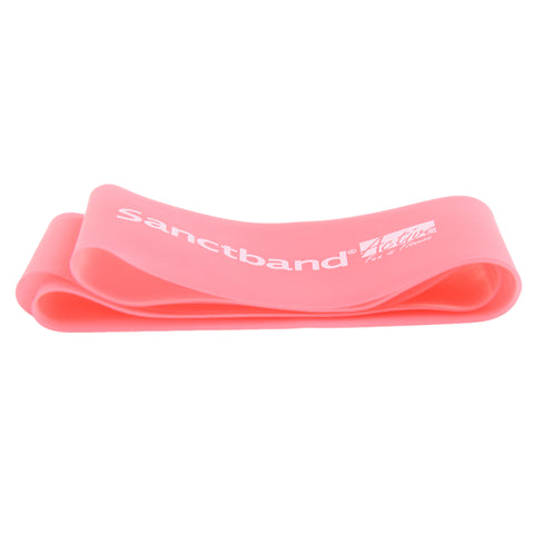 Level 1 Pink Sanctband Active Resiatance Band 3 in 1 Exercise Kit Tubing W/Handles, Loop Band, Super Loop - Sanctband USA