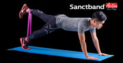 Level 2 Amber Sanctband Active Resiatance Band 3 in 1 Exercise Kit Tubing W/Handles, Loop Band, Super Loop - Sanctband USA