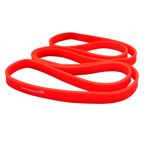 Level 2 Amber Sanctband Active Resiatance Band 3 in 1 Exercise Kit Mini Loop Band, Super Loop, Exercise Band - Sanctband USA