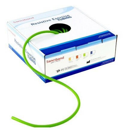 Resistance Exercise Tubing 100 FT ( Green Medium Level 3 ) - Sanctband USA