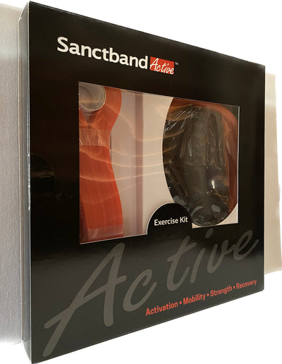 Level 2 Amber Sanctband Active Resiatance Band 3 in 1 Exercise Kit Tubing W/Handles, Loop Band, Super Loop - Sanctband USA